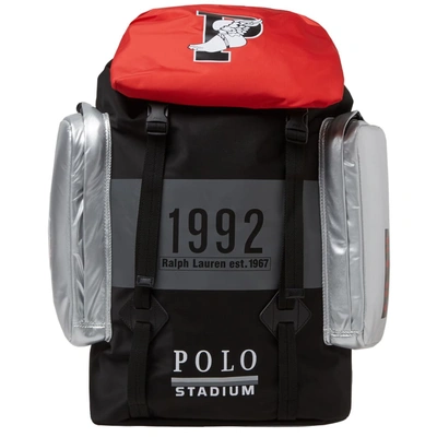 Shop Polo Ralph Lauren Stadium Backpack In Black