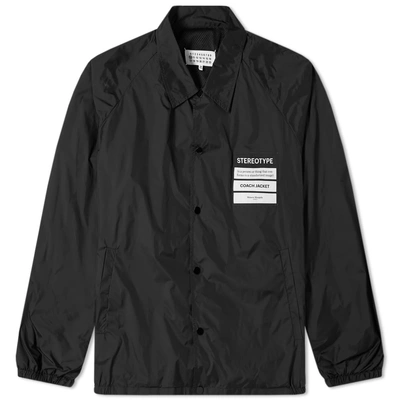 Shop Maison Margiela 10 Stereotype Coach Jacket In Black