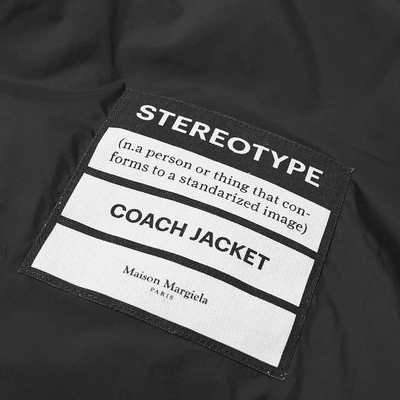 Shop Maison Margiela 10 Stereotype Coach Jacket In Black