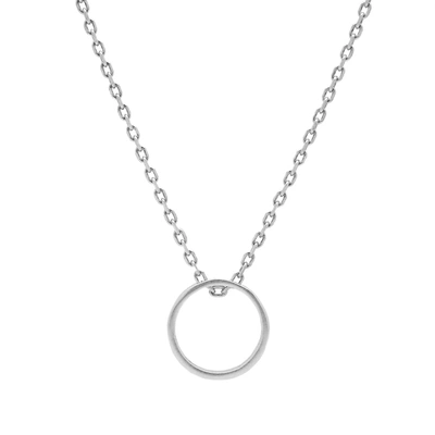 Shop Maison Margiela 11 Logo Band Ring Necklace In Silver