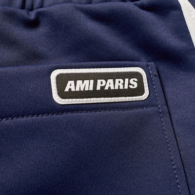 Shop Ami Alexandre Mattiussi Ami Taped Track Pant In Blue