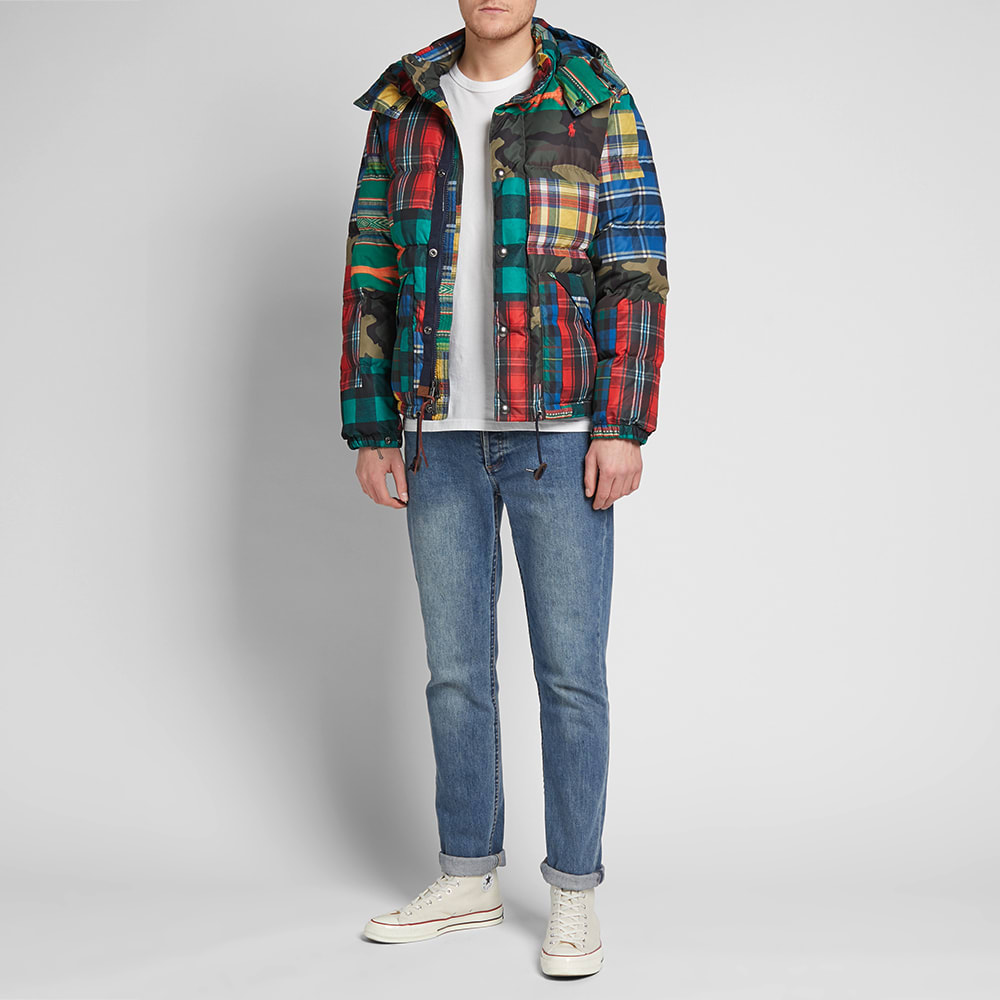 ralph lauren patchwork down jacket