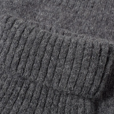 Shop Ami Alexandre Mattiussi Ami Roll Neck Knit In Grey