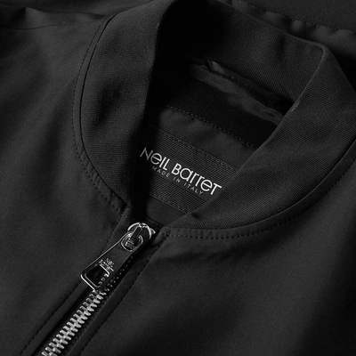 Shop Neil Barrett Lightning Bolt Motif Bomber Jacket In Black