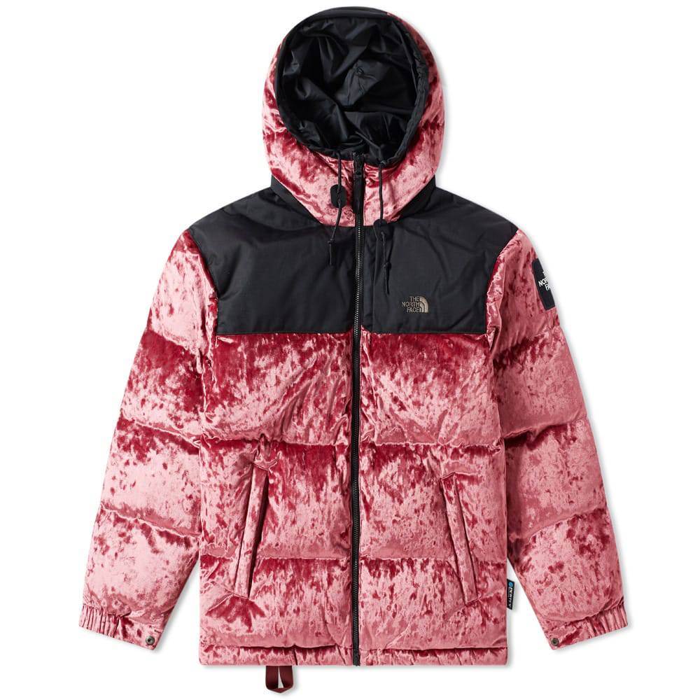The North Face Black Series Urban Velvet Nuptse Jacket In Red Modesens