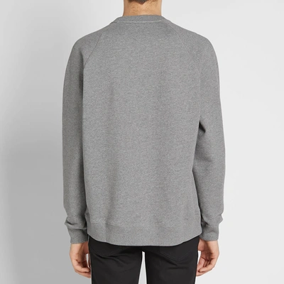 Shop Givenchy Woven Patch Sweat In Grey