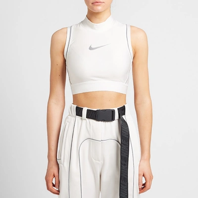 Nike Ambush Nrg Cropped Printed Stretch-jersey Top In Phantom | ModeSens