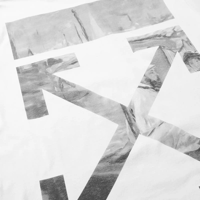Shop Off-white Newspaper Diagonals Print Tee