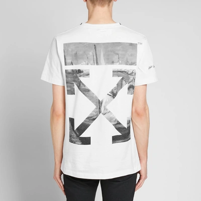 Shop Off-white Newspaper Diagonals Print Tee