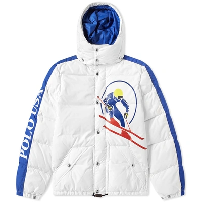 Shop Polo Ralph Lauren Slalom Skier Down Jacket In White