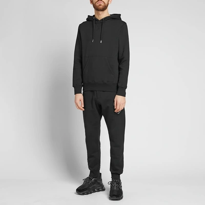 Shop Alexander Mcqueen Popover Back Zip Hoody In Black