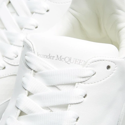 Shop Alexander Mcqueen Wedge Sole Runner In White