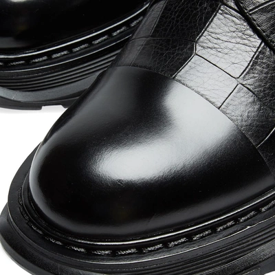 Shop Alexander Mcqueen Oversized Sole Derby Shoe In Black