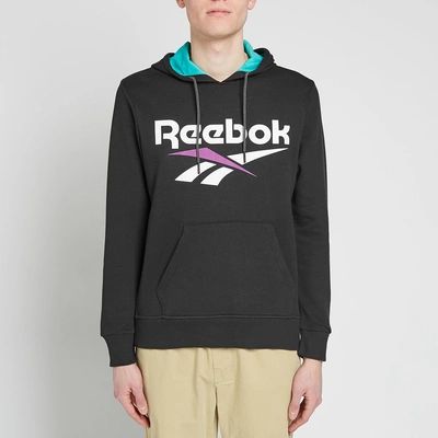 Shop Reebok Vector Hoody In Black