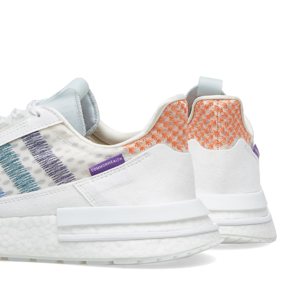 Adidas Consortium Adidas X Commonwealth Zx 500 Rm In White Modesens