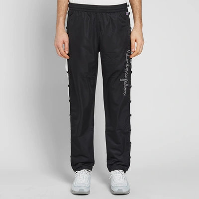 Champion Track Pants With Snap Buttons In Black | ModeSens