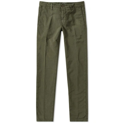 Shop Incotex Skinny Fit Summer Uniform Chino In Green