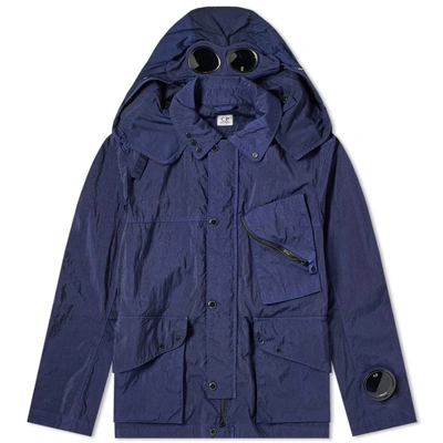 C.p. Company Mille Miglia Goggle Jacket In Blue | ModeSens