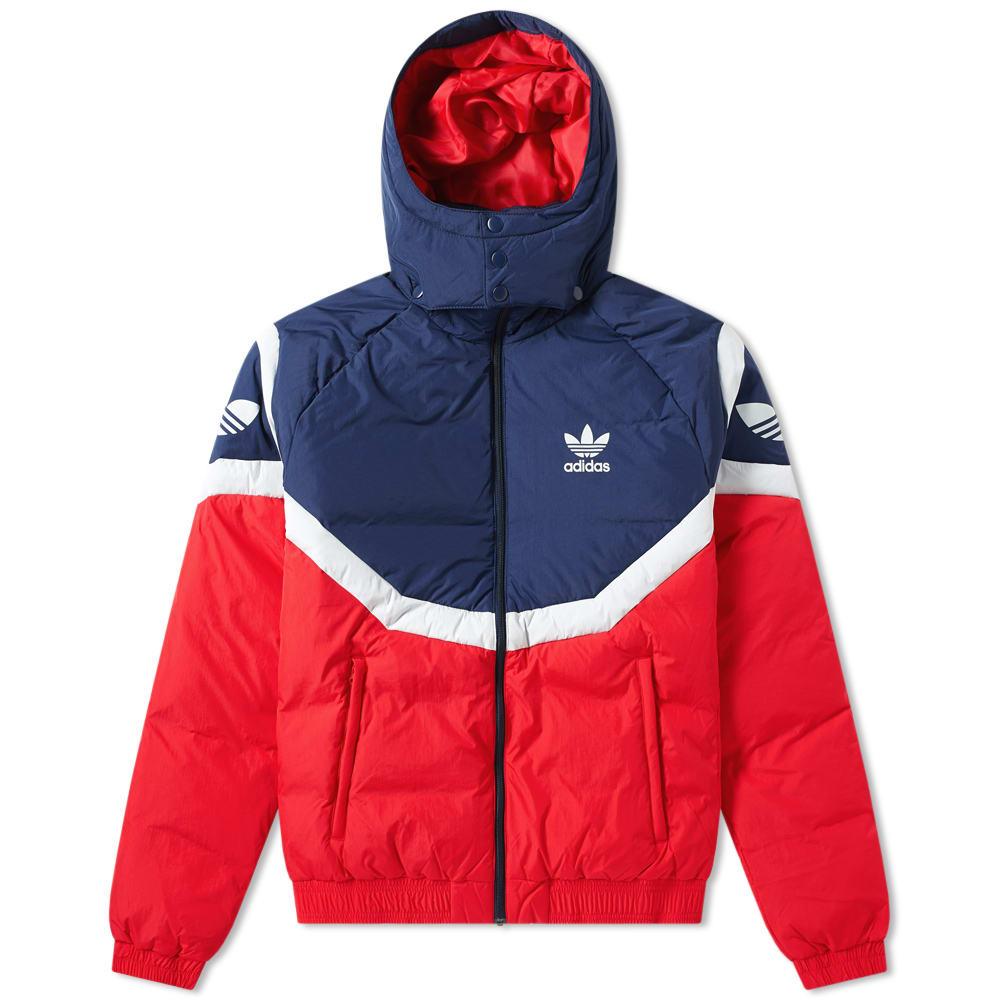 adidas red padded jacket