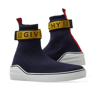 Shop Givenchy George V Strap Sneaker In Blue