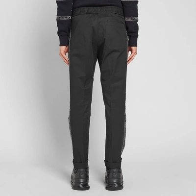 Shop Versace Taped Down Track Pant In Black