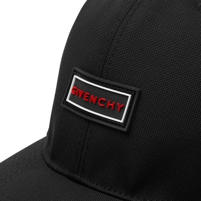 Shop Givenchy Rubber Patch Logo Cap In Black