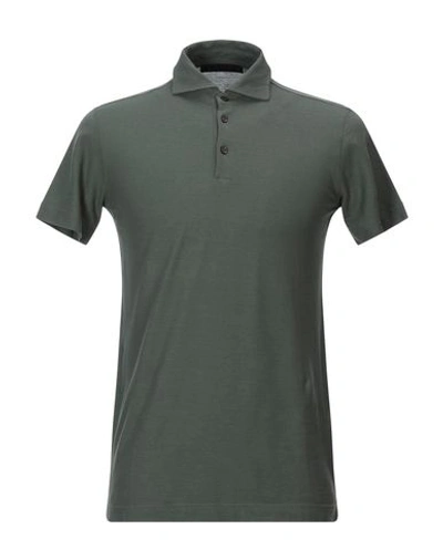 Shop Jeordie's Polo Shirt In Military Green