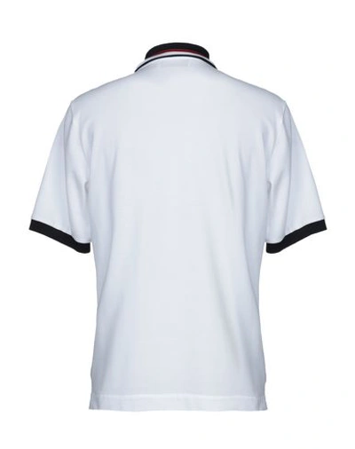 Shop Msgm Polo Shirt In White