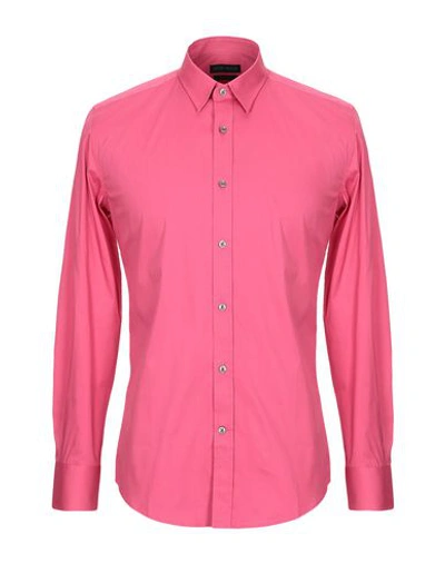 Shop Antony Morato Solid Color Shirt In Fuchsia