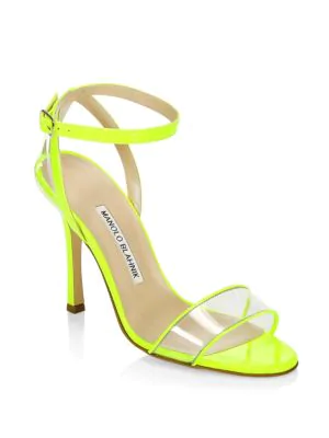 neon pvc heels