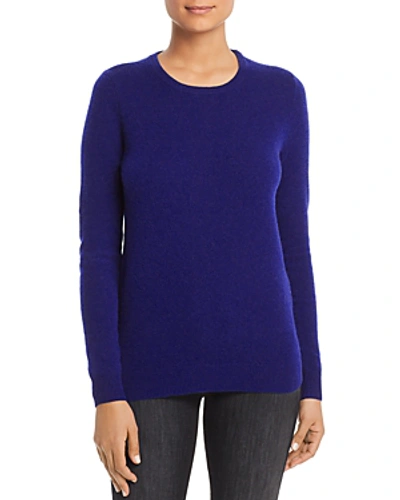 Shop C By Bloomingdale's Crewneck Cashmere Sweater - 100% Exclusive In Dark Royal