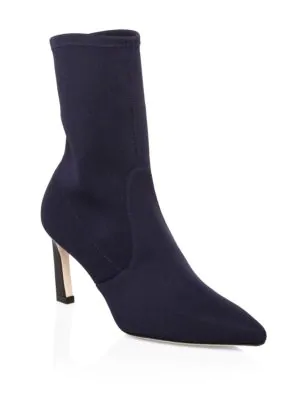 stuart weitzman rapture 75mm knit sock bootie