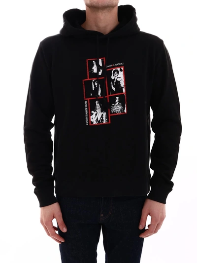 Shop Saint Laurent Black Sweatshirt