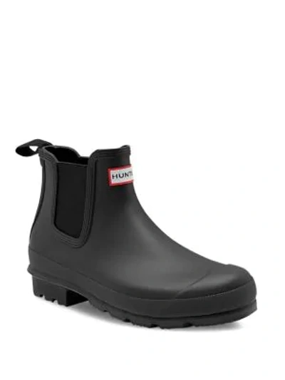 Shop Hunter Waterproof Rubber Chelsea Boots In Black