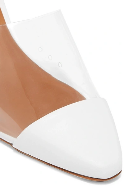 Shop Neous Eriopsis Leather And Pvc Mules In White