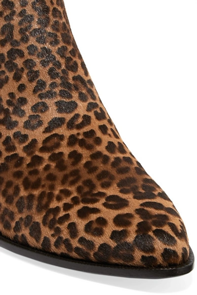 Shop Golden Goose Sunset Leopard-print Calf Hair Ankle Boots In Leopard Print