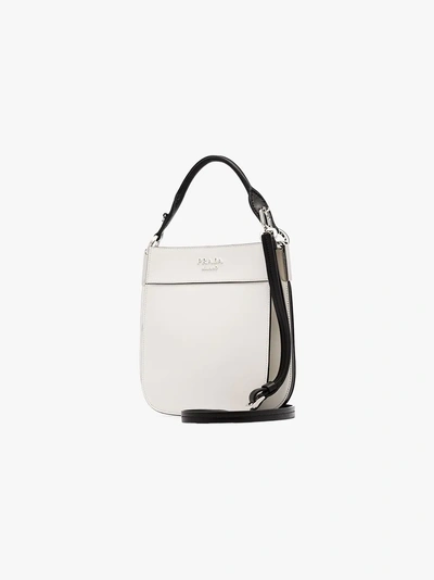 Shop Prada Kleine 'margit' Handtasche In White