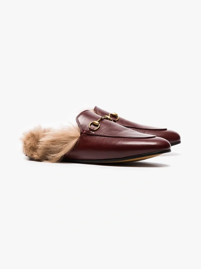 Gucci Slipper Princetown In Pelle In Red