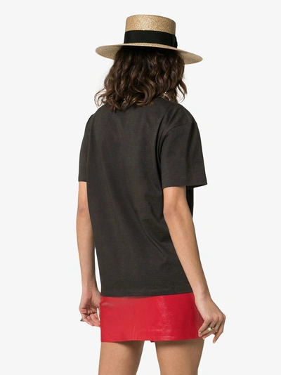 Shop Miu Miu Desert Print T-shirt In Black