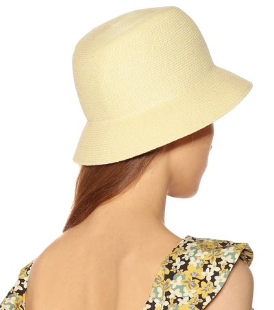 Shop Gucci Straw Hat In Beige