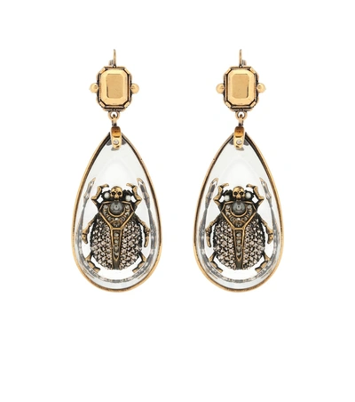 Alexander mcqueen scarab on sale earrings