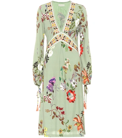 Shop Etro Floral-printed Dress In Green