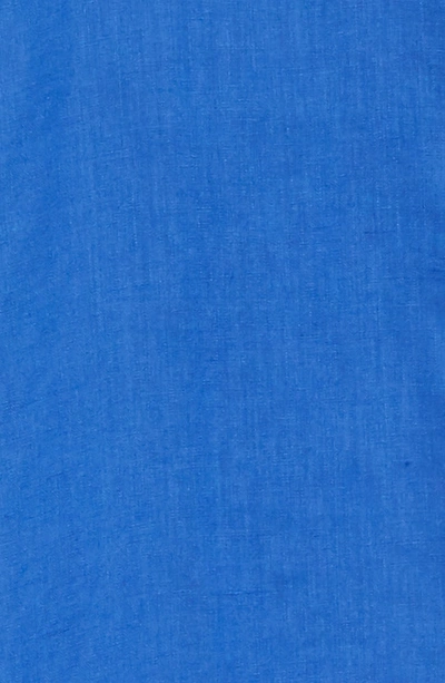 Shop Vilebrequin Linen Sport Shirt In Blue 2