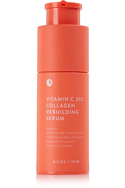 Shop Allies Of Skin Vitamin C 35% Collagen Rebuilding Serum, 30ml - Colorless