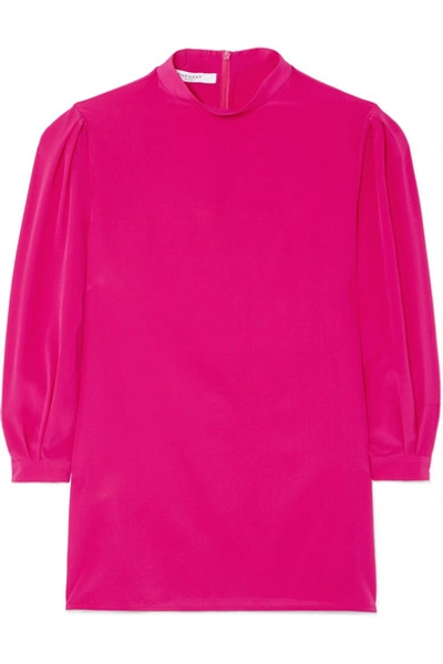 Shop Givenchy Silk Crepe De Chine Blouse In Pink