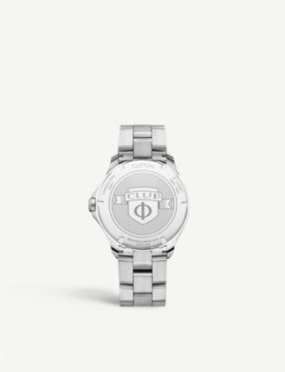 Shop Baume & Mercier Clifton Stainless Steel Watch In Silver
