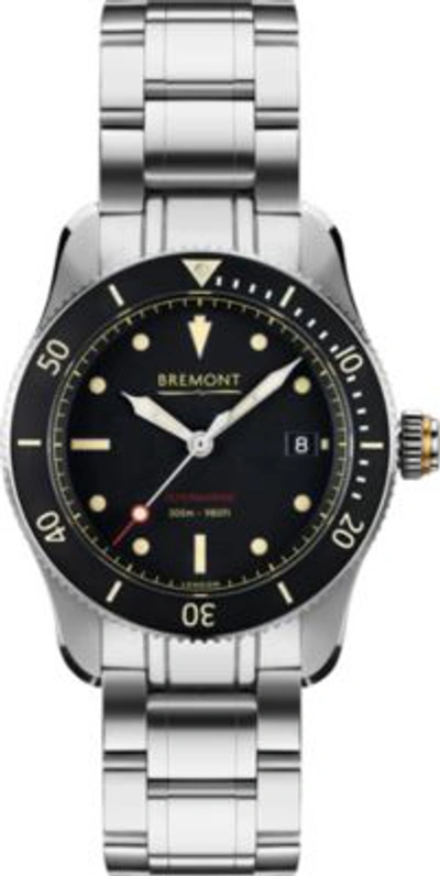 Shop Bremont S301bkbr Supermarine Automatic Stainless Steel Watch In Silver
