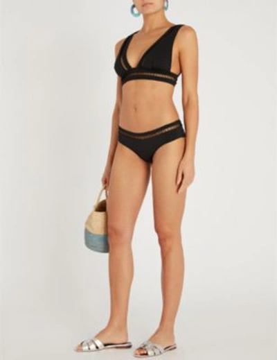 Shop Zimmermann Juniper Ladder Bikini In Noir