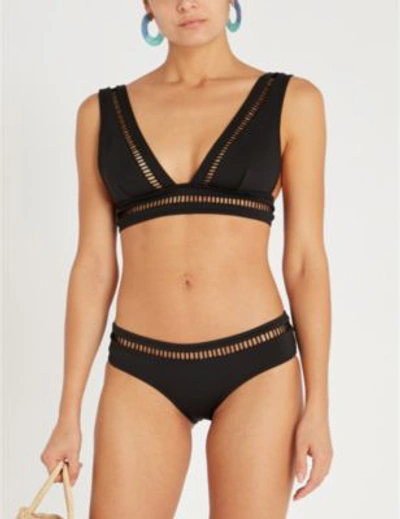 Shop Zimmermann Juniper Ladder Bikini In Noir