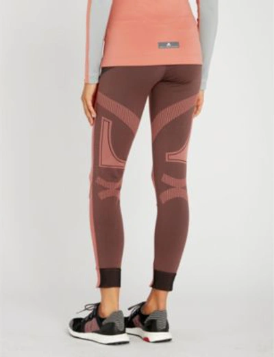 Shop Adidas By Stella Mccartney Run Ultra Jersey Leggings In Coffee Rose